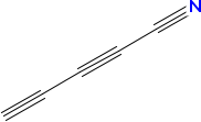 Figura 2. L'estructura lineal del cianobutadiï.